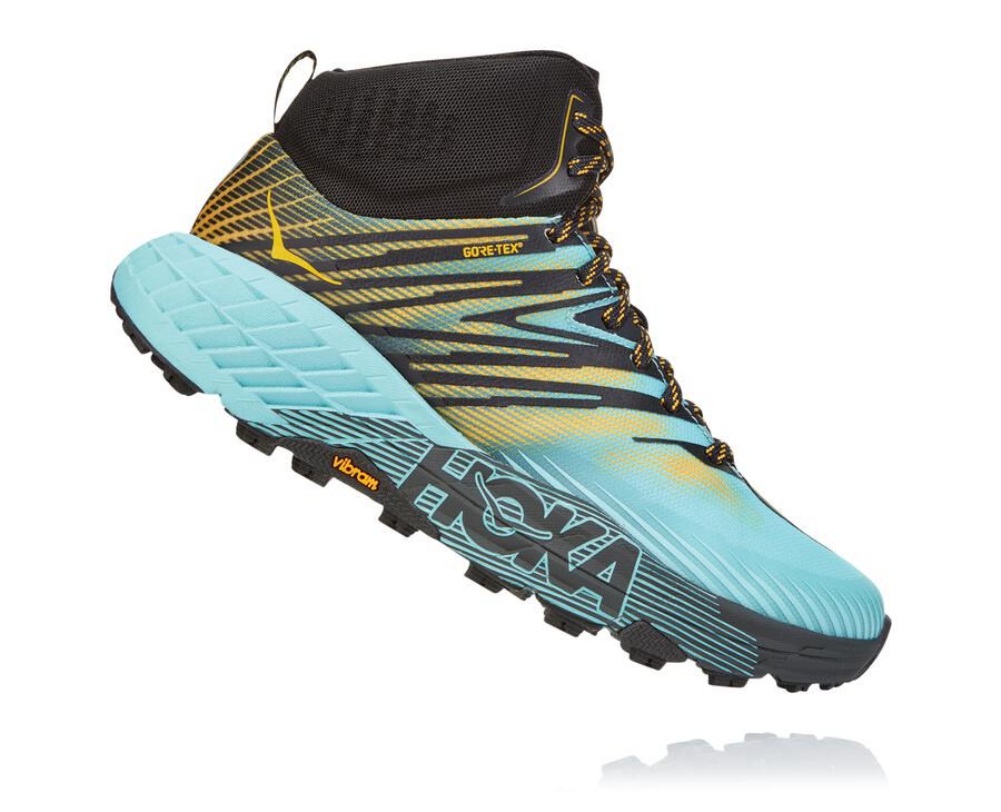 Tenis Trail Hoka One One Feminino Azuis - Speedgoat Mid Gore-Tex 2 - 691-BYJODQ